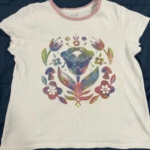 old navy size 14/16 girls floral tshirt